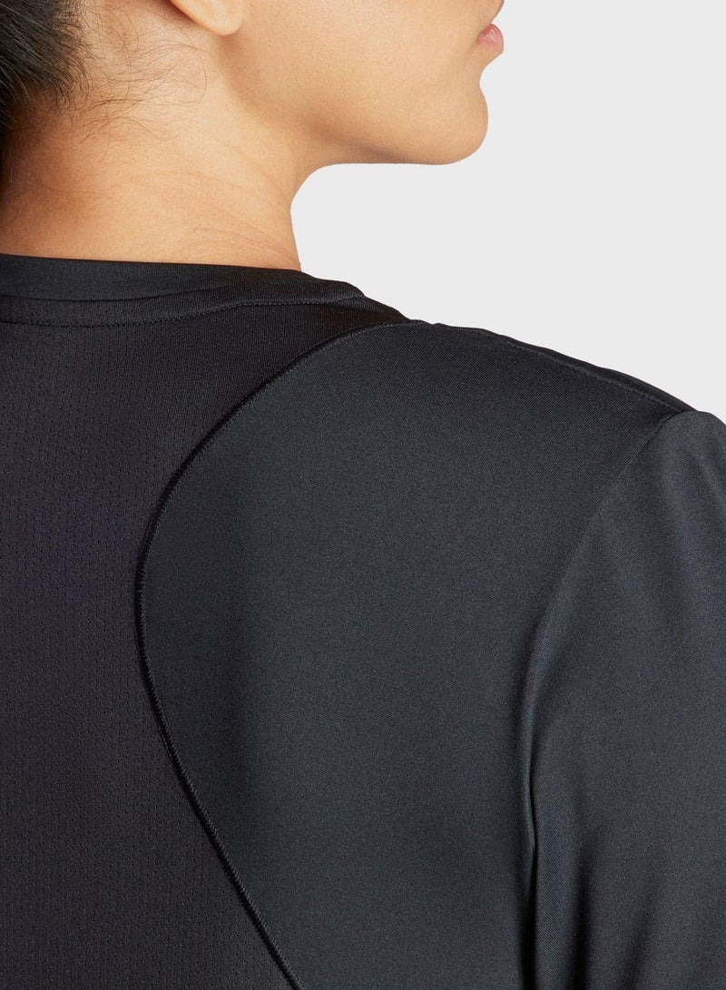 اديداس تيشيرت تدريب أسود للنساء مقاس - Image 4